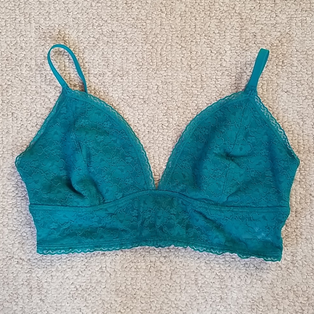 Old Navy teal lace bralette medium